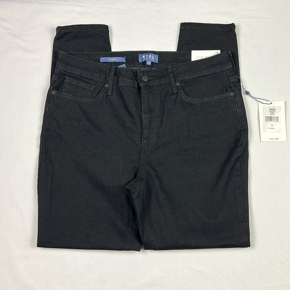 NYDJ New Women’s 10 Black Skinny Lift x Tuck Technology Stretchy Jean‎
